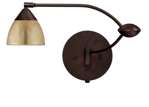 Besa Lighting 1WU-1758GF-BR Modern Divi Lamp Bronze