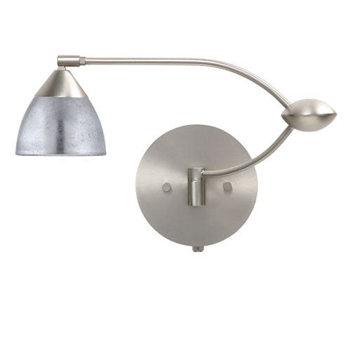 Besa Lighting 1WU-1758SF-SN Modern Divi Lamp Satin Nickel