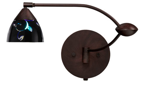 Besa Lighting 1WU-1858VB-BR Modern Divi Lamp Bronze