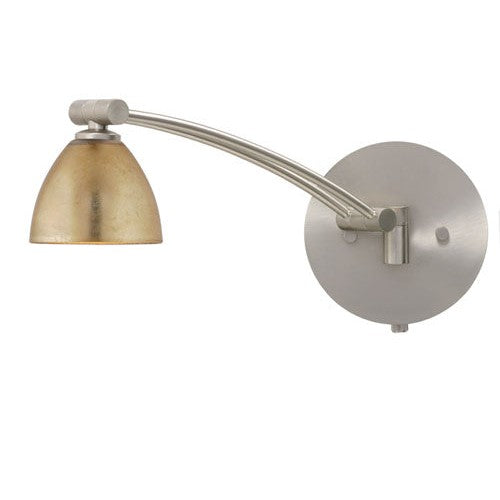 Besa Lighting 1WW-1758GF-SN Modern Divi Lamp Satin Nickel