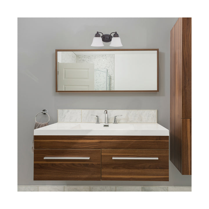 Nuvo Empire 60-3166 Bath Vanity Light 15 in. wide - Mahogany Bronze