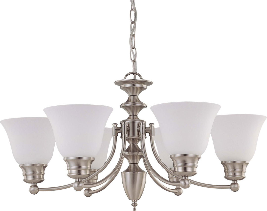 Nuvo Empire 60-3255 Chandelier Light - Brushed Nickel