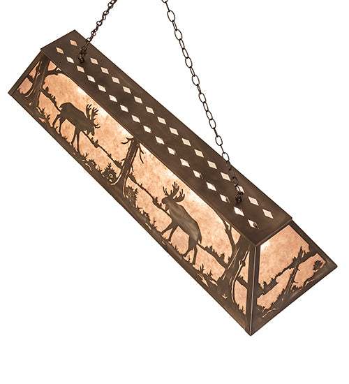 Meyda Tiffany Moose At Lake 29900 Pendant Light - Antique Copper
