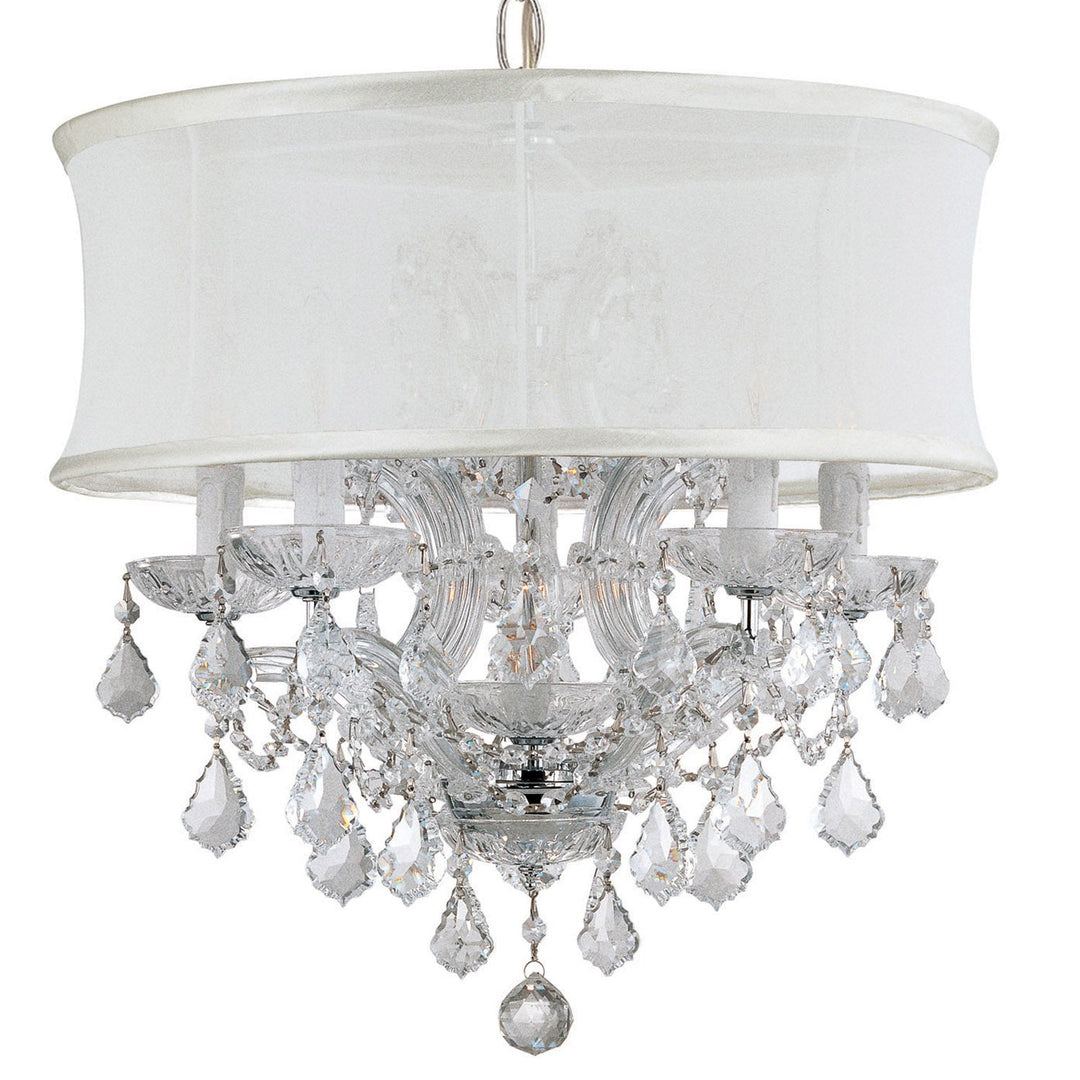 Crystorama Brentwood 4415-CH-SMW-CLM Chandelier Light - Polished Chrome