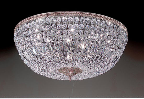 Classic Crystal Baskets 52030 MS I Ceiling Light - Millennium Silver