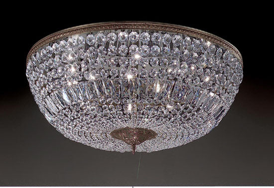 Classic Crystal Baskets 52030 RB I Ceiling Light - Roman Bronze