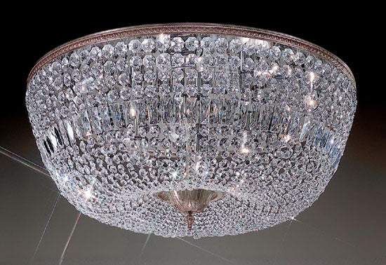 Classic Crystal Baskets 52036 MS I Ceiling Light - Millennium Silver