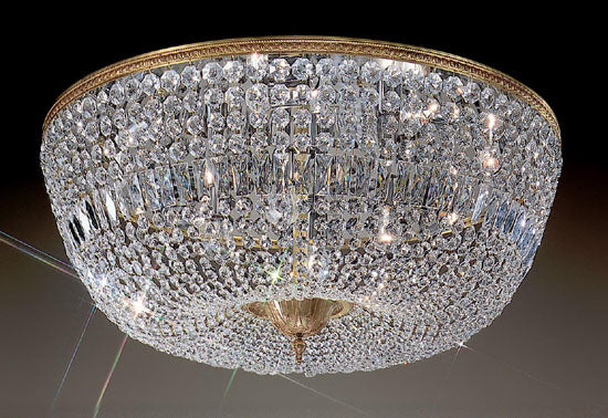 Classic Crystal Baskets 52036 OWB I Ceiling Light - Olde World Bronze