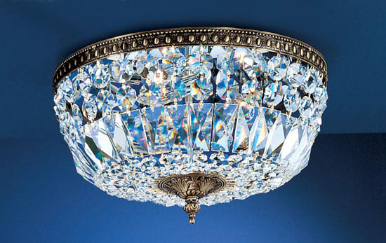 Classic Crystal Baskets 52518 RB I Ceiling Light - Roman Bronze