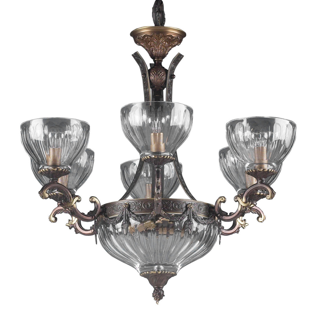 Classic Warsaw 55436 RB Chandelier Light - Roman Bronze