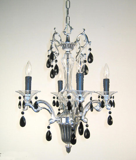 Classic Via Firenze 57104 SP CBK Chandelier Light - Silver Plate
