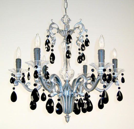 Classic Via Firenze 57106 MS CBK Chandelier Light - Millennium Silver