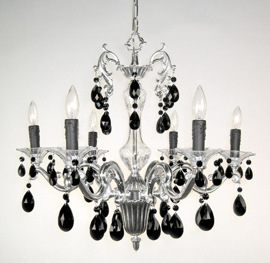 Classic Via Firenze 57106 SP CBK Chandelier Light - Silver Plate
