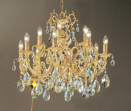 Classic Princeton 5712 G Chandelier Light - Gold Plate