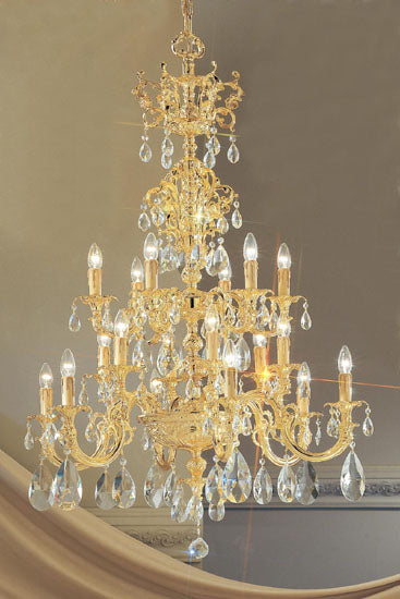 Classic Princeton 5718 G Chandelier Light - Gold Plate