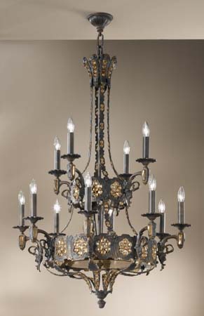 Classic Castillio de Bronce 57339 AGB AI Chandelier Light - Aged Bronze