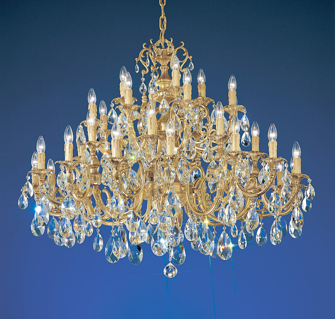 Classic Princeton 5736 SBB C Chandelier Light - Satin Bronze w/Brown Patina