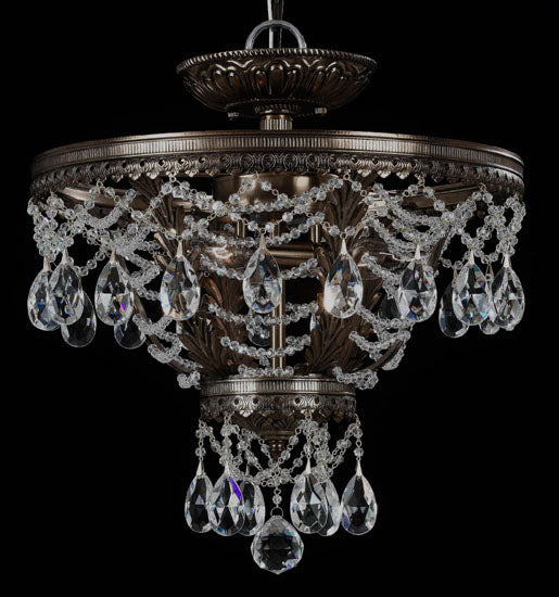 Classic Contessa 68910 EBG CP Ceiling Light - English Bronze w/Gold