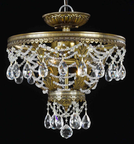 Classic Contessa 68910 RNB CP Ceiling Light - Renovation Brass