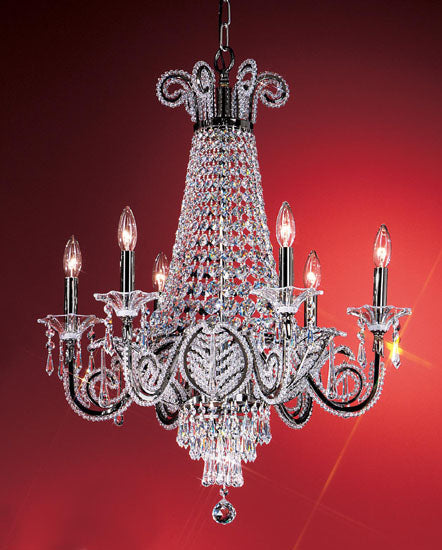 Classic Beaded Leaf 69756 EP DCL Chandelier Light - Ebony Pearl