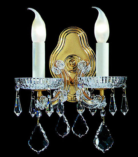 Classic Maria Theresa 8102 OWG C Wall Sconce Light - Olde World Gold