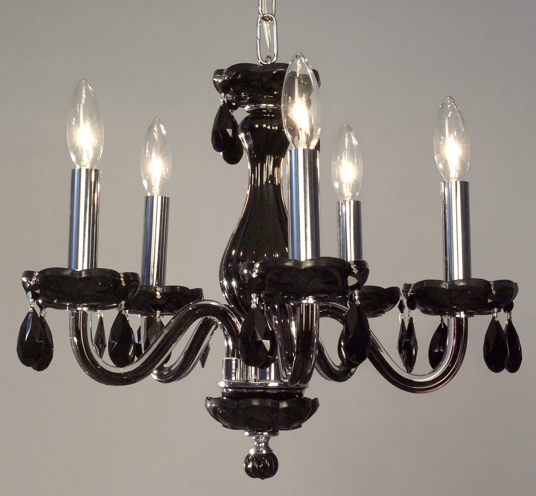 Classic Monaco 82045 BLK CBK Chandelier Light - Black