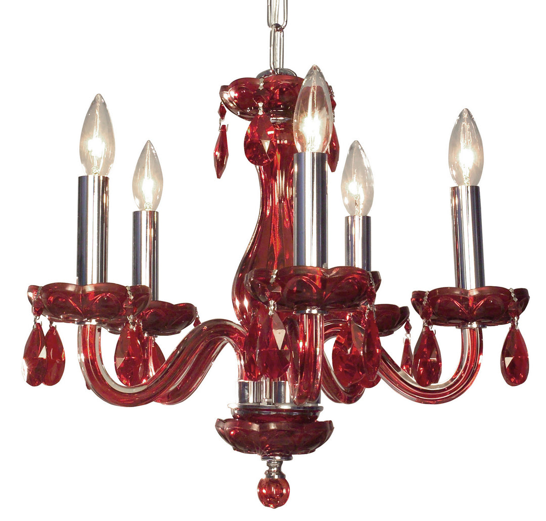 Classic Monaco 82045 RED RD Chandelier Light - Red