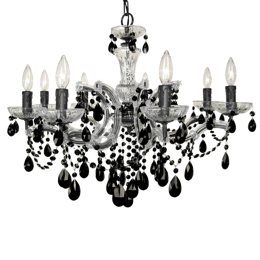 Classic Rialto Traditional 8348 CH CBK Chandelier Light - Chrome