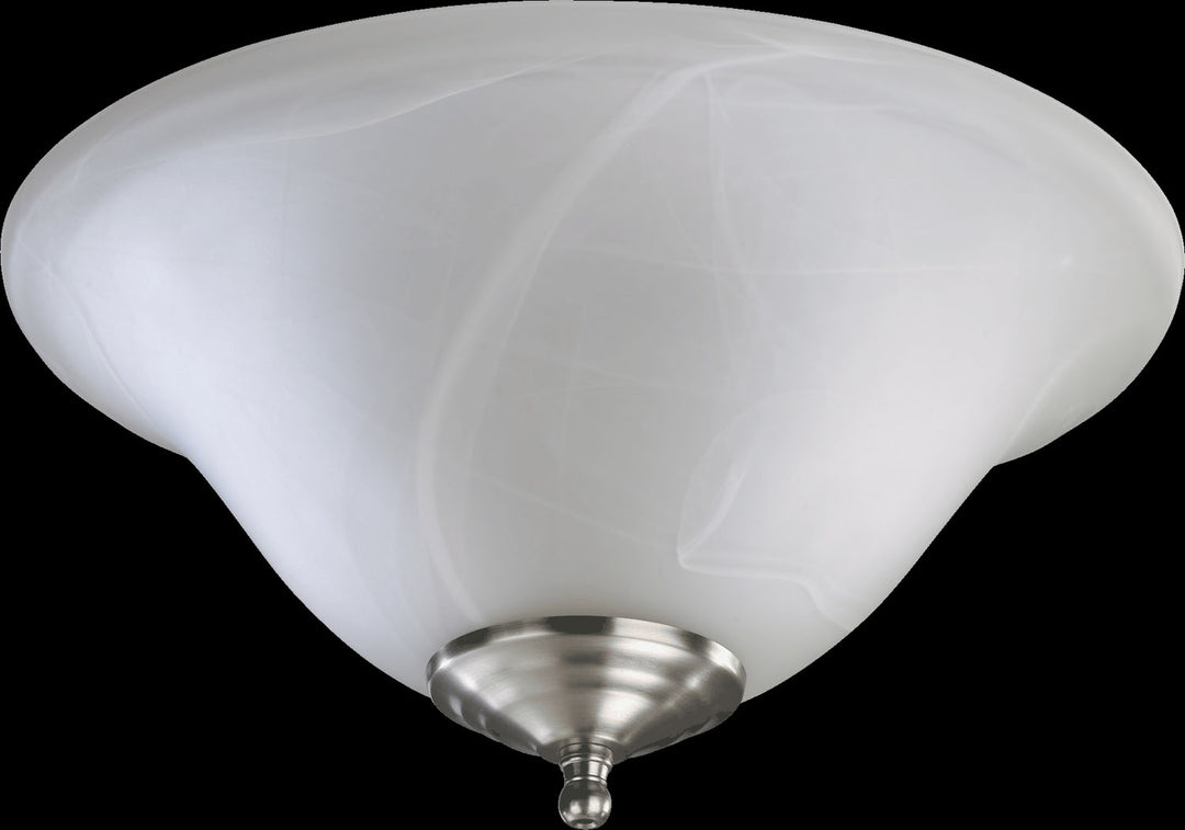 Quorum 1166-801 Fan Light Kit - Satin Nickel / White