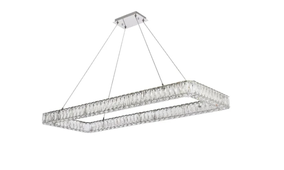 Elegant Monroe 3504D50L1C Pendant Light - Chrome