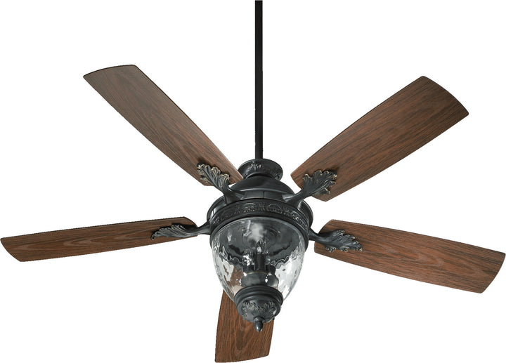 Quorum Georgia 174525-995 Ceiling Fan - Old World, Walnut