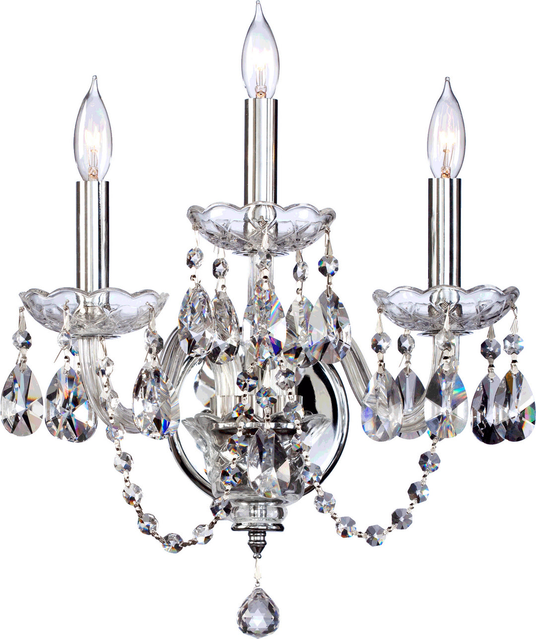 Quorum Bohemian Katerina 631-3-514 Wall Sconce Light - Chrome