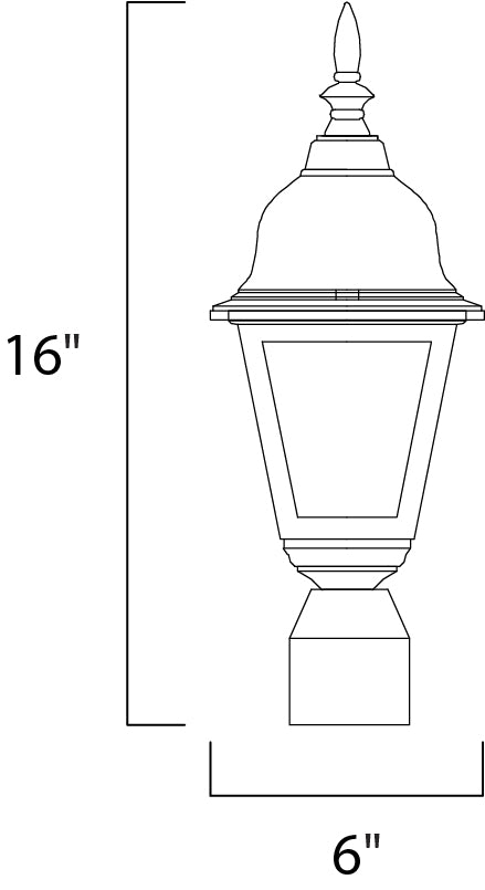 Maxim Lighting 3006CLBK  Builder Cast Outdoor Black