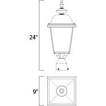 Maxim Lighting 3008BK  Builder Cast Outdoor Black