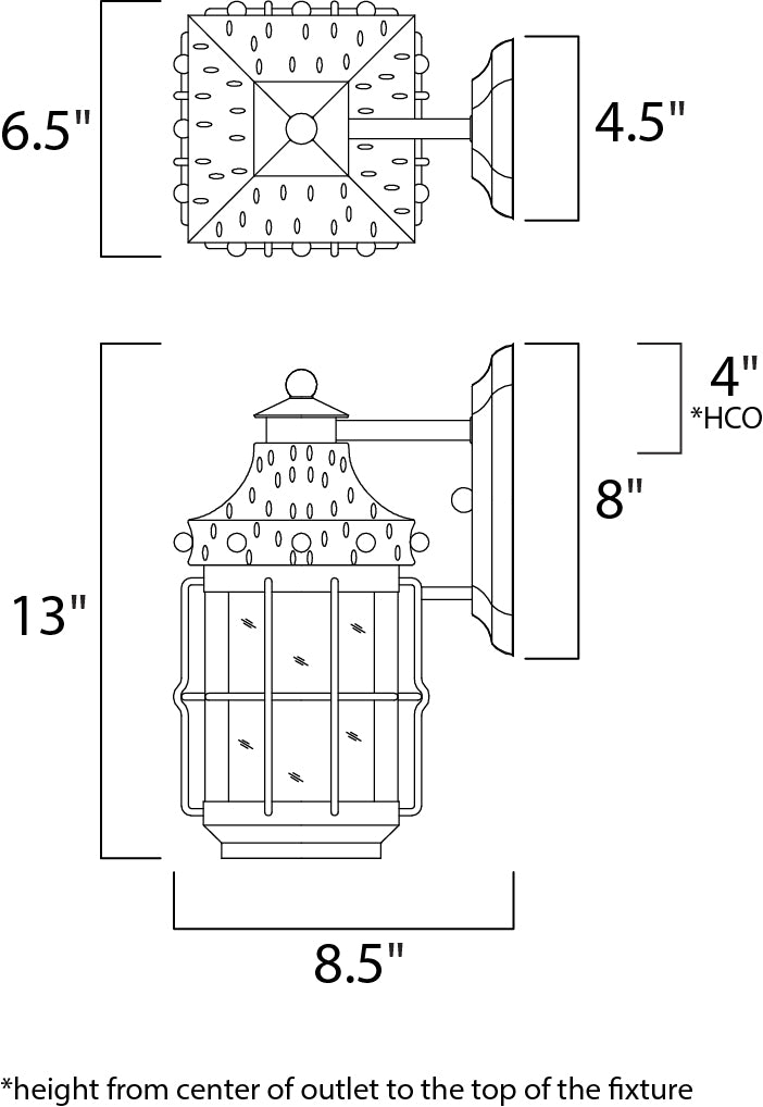 Maxim Lighting 30081CDCF  Nantucket Outdoor Country Forge