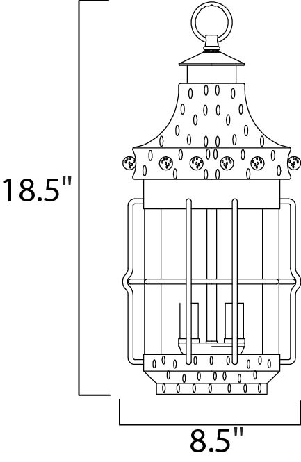 Maxim Lighting 30088CDCF  Nantucket Outdoor Country Forge