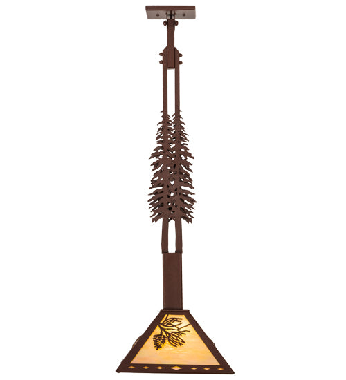 Meyda Tiffany Winter Pine 30096 Pendant Light - Rust