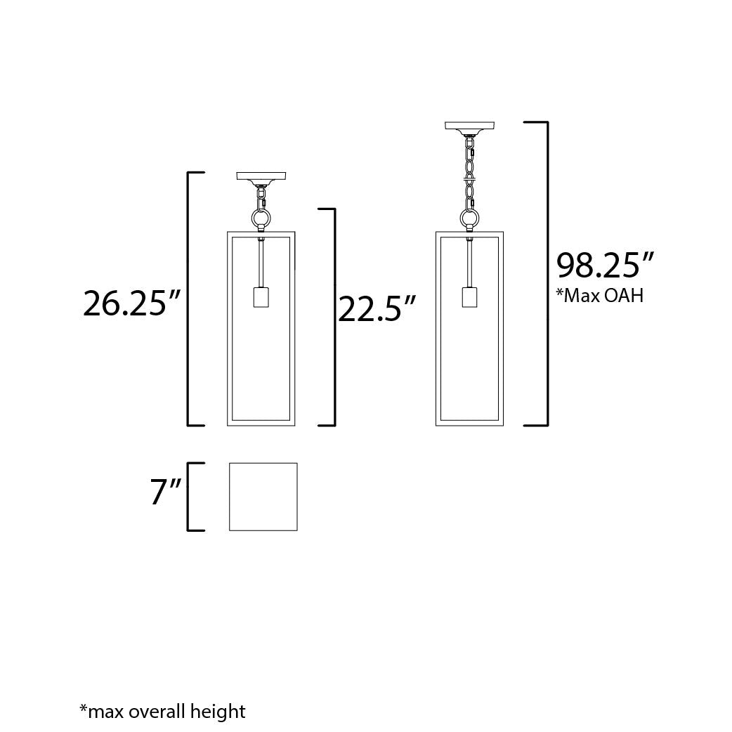 Maxim Lighting 30097CLDBZ  Catalina Outdoor Dark Bronze