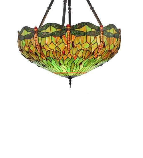 Meyda Tiffany Lighting 30107 Hanginghead Dragonfly Shade Lamp Shade Multicolored