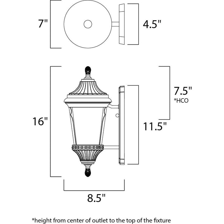 Maxim Lighting 3013LTES  Odessa Outdoor Espresso