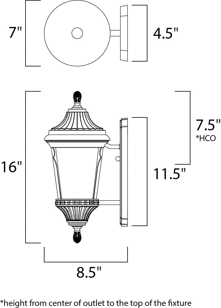Maxim Lighting 3013LTES  Odessa Outdoor Espresso