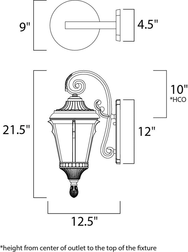 Maxim Lighting 3014LTES Odessa Outdoor Espresso