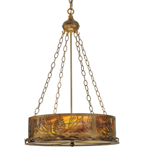 Meyda Tiffany Mountain Pine 30168 Pendant Light - Antique Copper