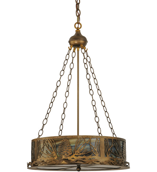 Meyda Tiffany Mountain Pine 30168 Pendant Light - Antique Copper