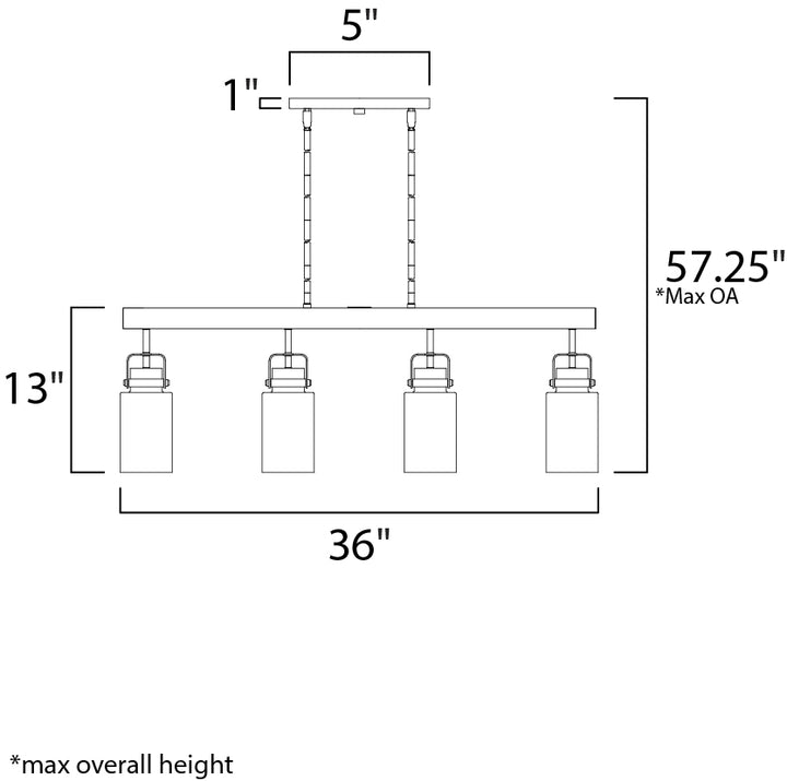 Maxim Magnolia 30176CLBZGLD Pendant Light - Bronze / Gold