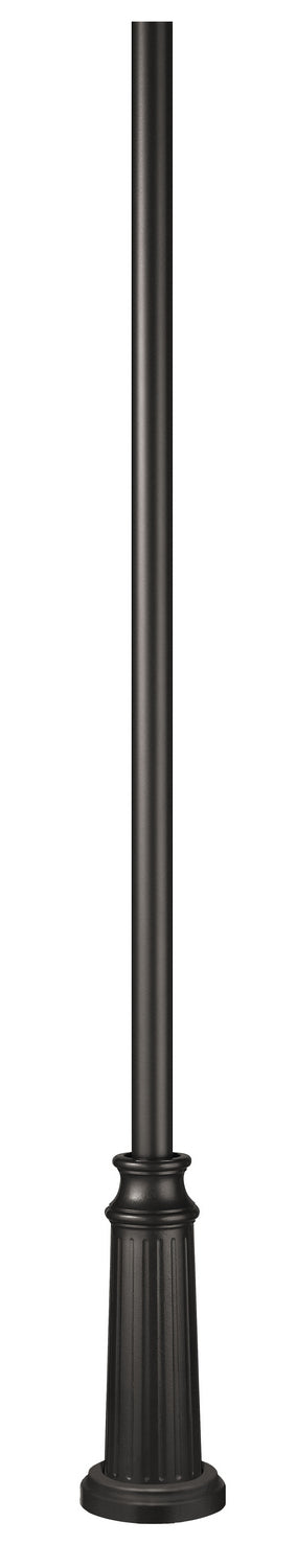 Hinkley Lighting 6808BK  8Ft Post With Decorative Base Outdoor Black