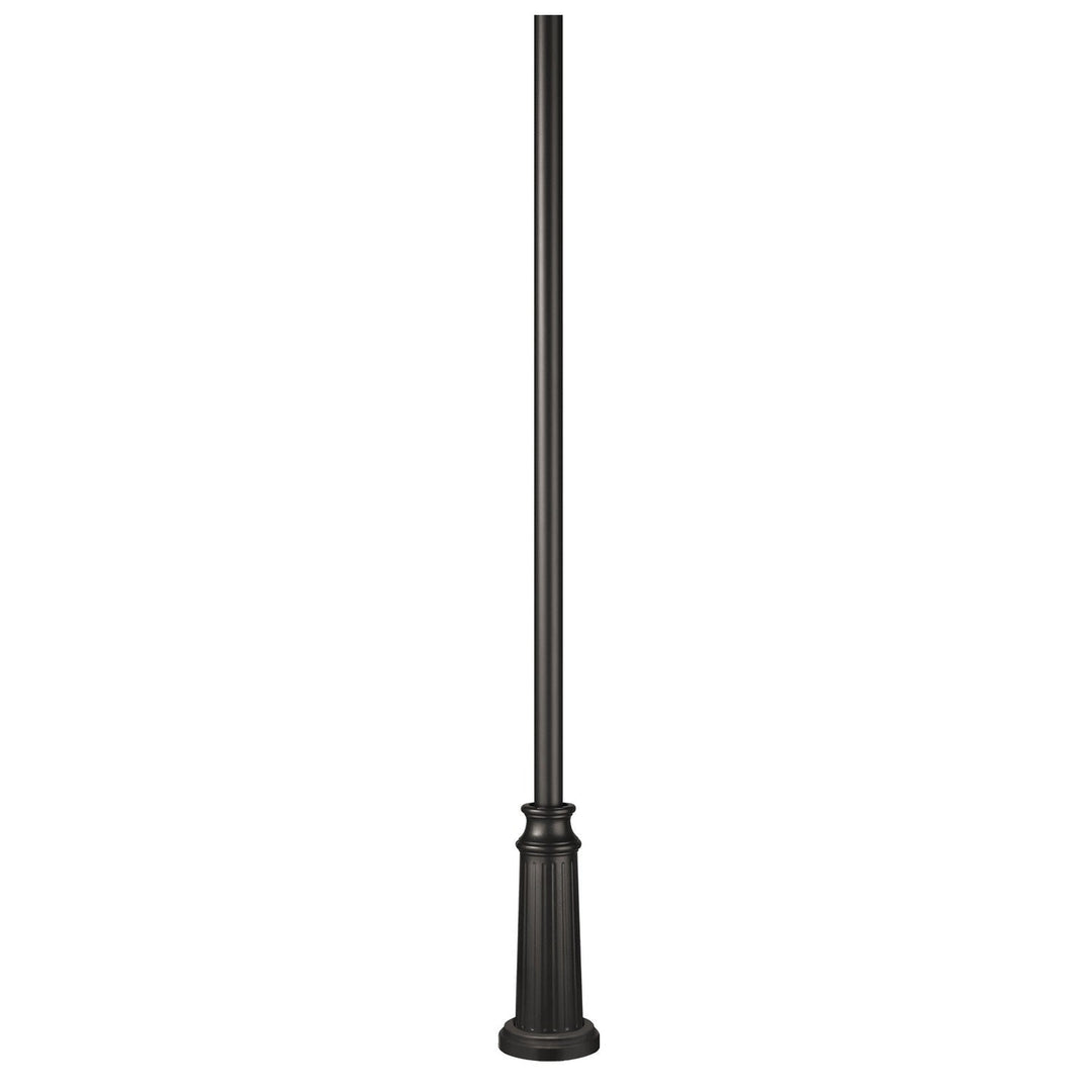 Hinkley Lighting 6808BK  8Ft Post With Decorative Base Outdoor Black