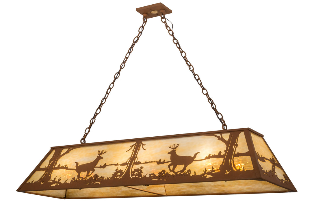 Meyda Tiffany Deer At Lake 78016 Pendant Light - Earth