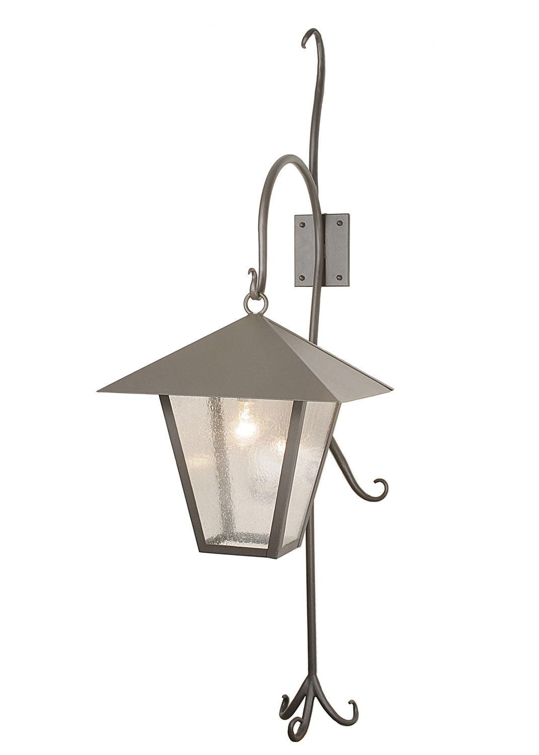 Meyda Tiffany Lighting 82331 Vine Lantern One Light Wall Sconce Outdoor Bronze / Dark