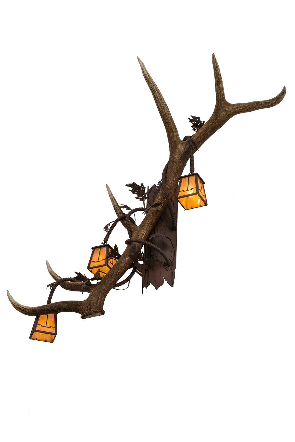 Meyda Tiffany Antlers 82834 Wall Light - Rust,Wrought Iron